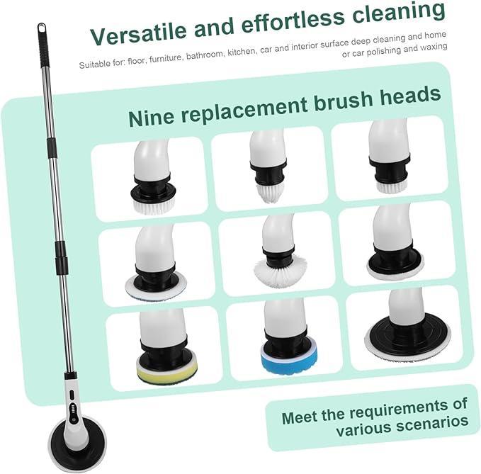 3 in 1 Electric Spin Scrubber Machine None