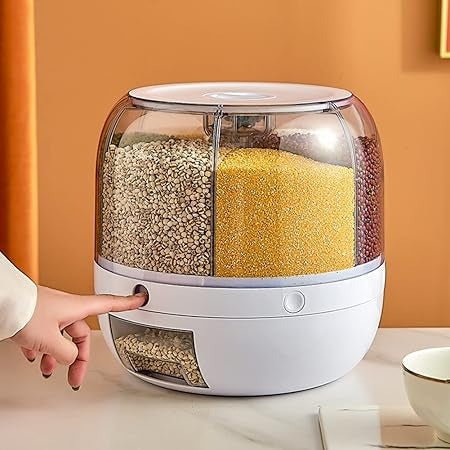360 Degree Rotating Dry Food Dispenser Urban Mart