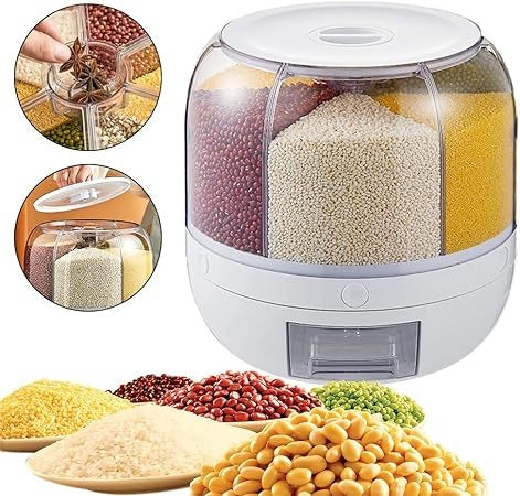 360 Degree Rotating Dry Food Dispenser Urban Mart