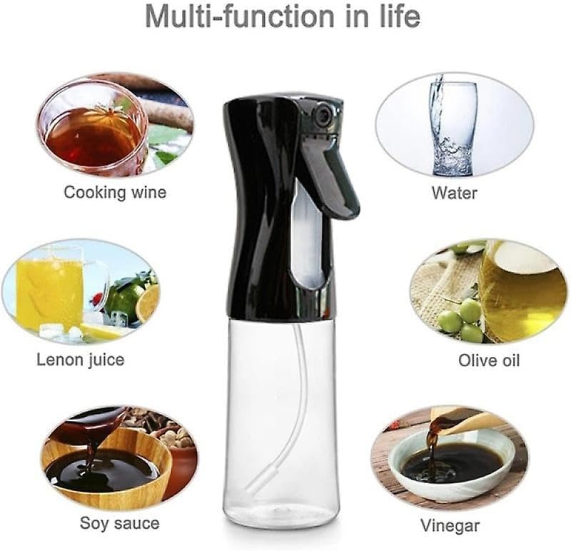 Oil Spray Bottle 200ml - Olive Oil Dispenser for Cooking, BBQ Urban Mart