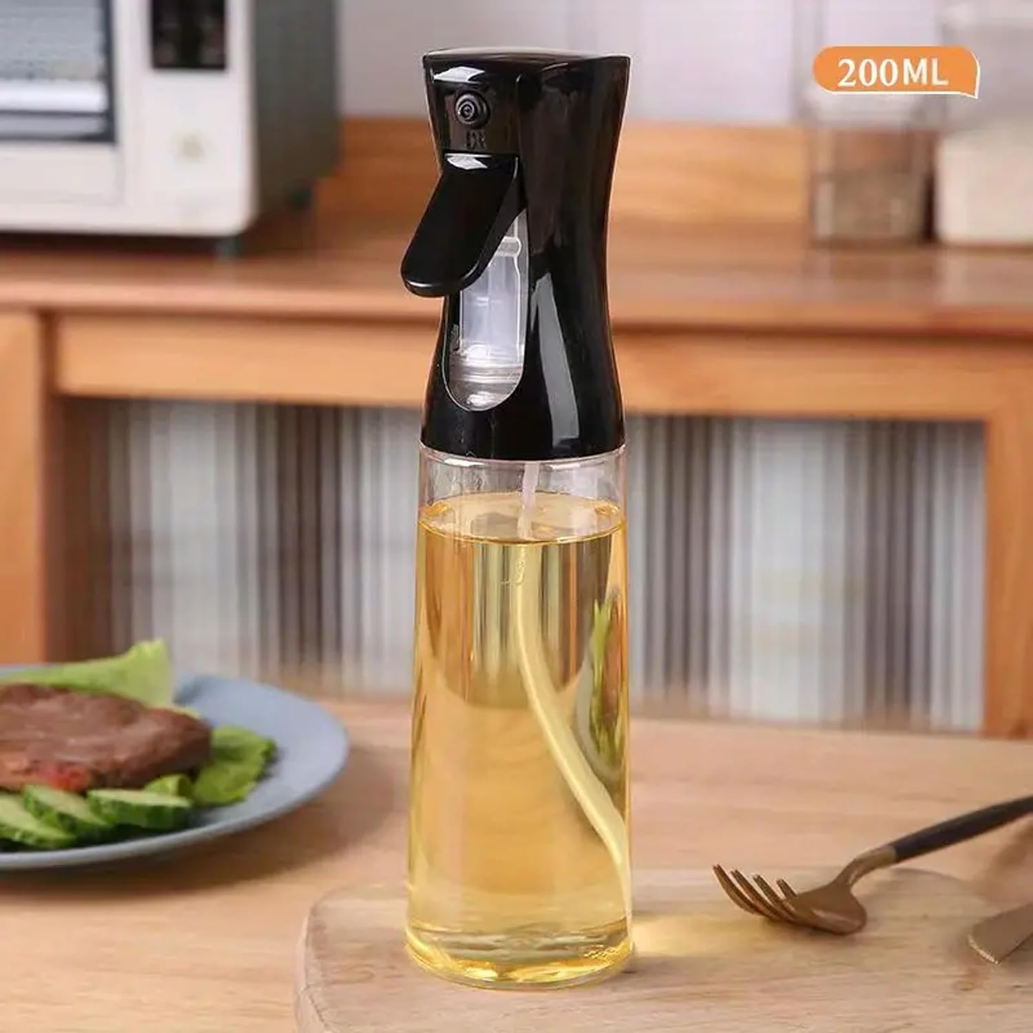 Oil Spray Bottle 200ml - Olive Oil Dispenser for Cooking, BBQ Urban Mart