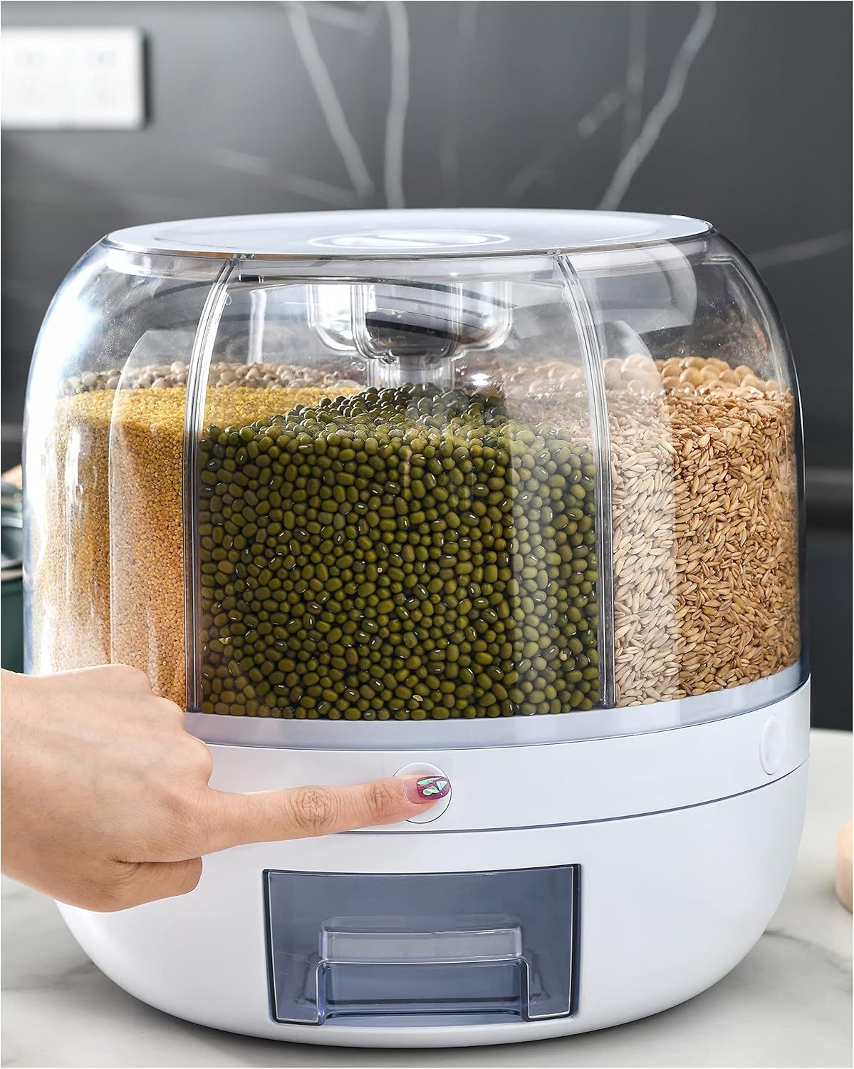 360 Degree Rotating Dry Food Dispenser Urban Mart