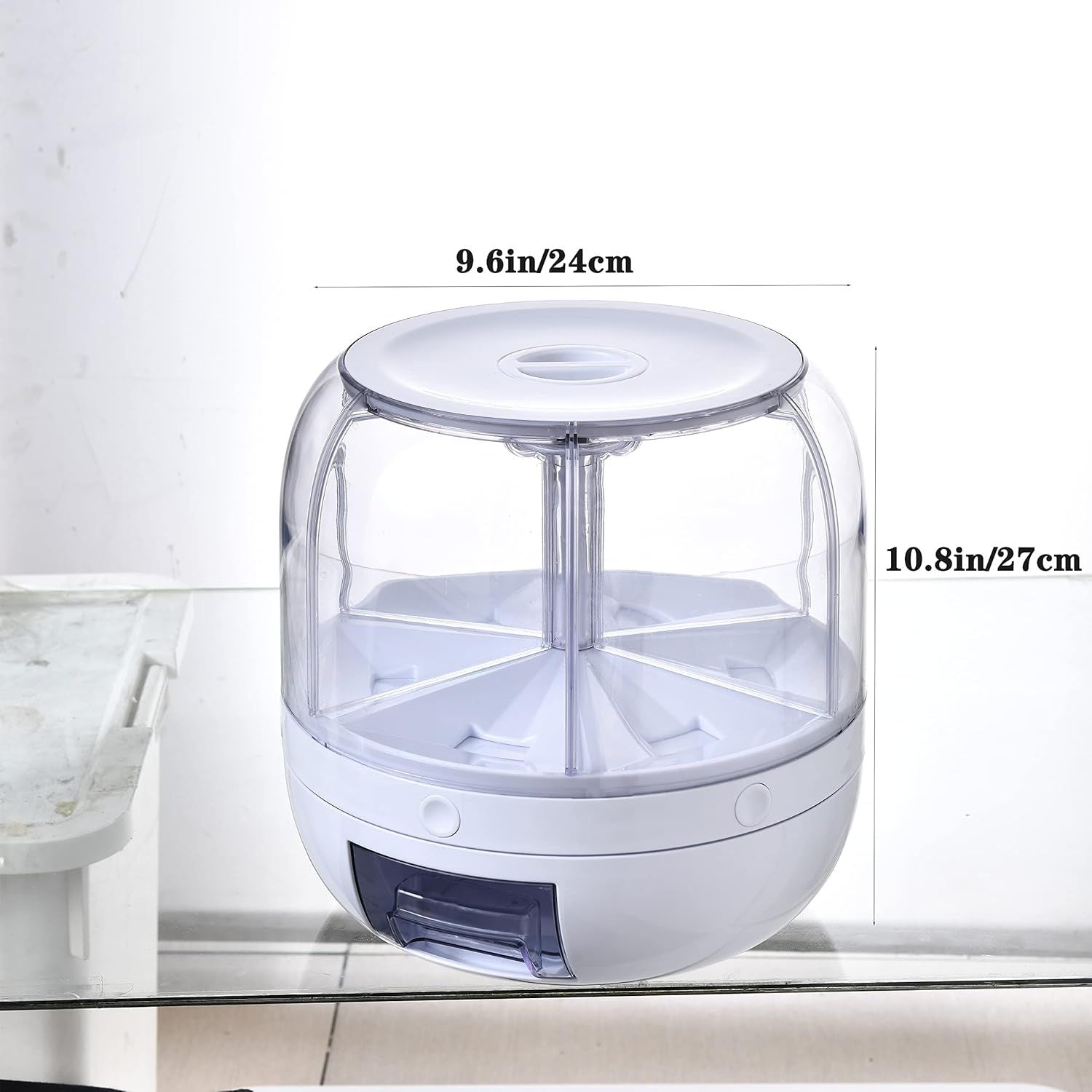 360 Degree Rotating Dry Food Dispenser Urban Mart